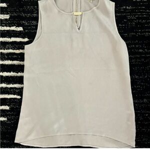 Calvin Klein Sleeveless Ivory Keyhole Camisole